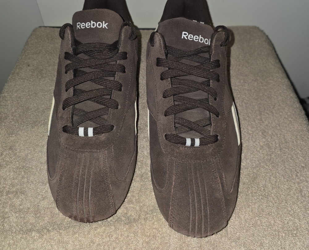 Reebok Dark Brown Suede Trainers